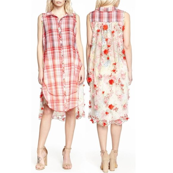 Aratta I Can't Resist Tunic Dress • Small • Reg $202 • Embroidered • Split Sides - Picture 1 of 9